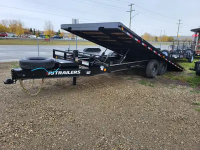 YEAR: 2024 MAKE: PJ MODEL: HEAVY DUTY DECKOVER TILT TRAILER SIZE: 8.5' X 22' AXLES: 2-7,000LB AXLES...