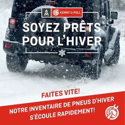C'est presque la période de lannée. Êtes-vous prêt pour l'hiver ?! Prenez de lavance sur la tempête...