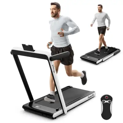 *BNIB!* Folding Goplus 2 in 1 Under Desk Treadmill... LOT# 59, View more