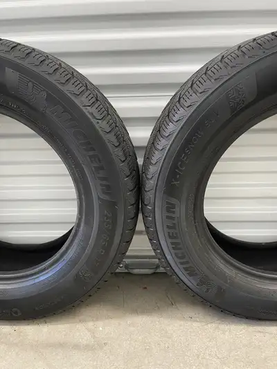 Pair2: 235/65 R17 108T XL Michelin X-Ice Snow SUV. FIRM $130: Two Used Winter Tires. FIRM Tires Trea...