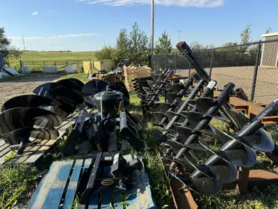 A variety of sizes of auger bits in stock from 4" to a 36" tree bit. Auger drives in stock. Standard...