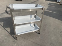 SS 3 TIER TROLLEY CART COMMERCIAL KITCHEN ROLLING SHELF 1218240 Regina Regina Area Preview