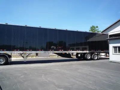 Ready for the road and truck shows, 53’ black van, lots of stainless including landing gear, custon...