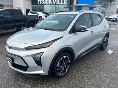 Lowest kms on any 2023 Bolt EUV in ONTARIO... PROBABLY CANADA.Top of the Line Premier, One Owner, Su...