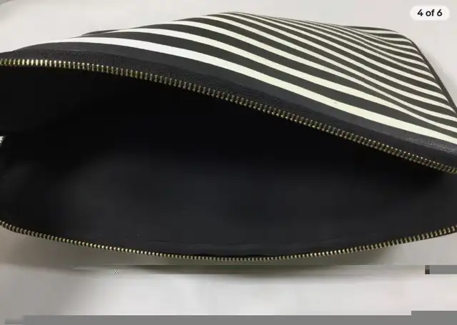 KATE SPADE LAPTOP CASE 13" NEW YORK SAFFIANO BLACK /WHITE STRIPE in Laptop Accessories in Oakville / Halton Region - Image 6