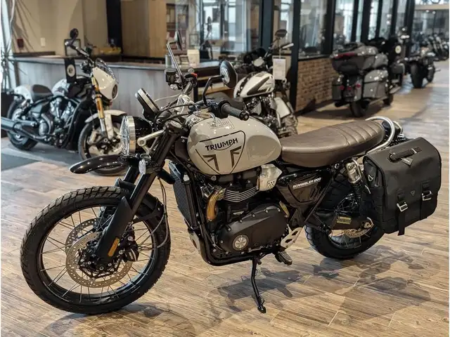 2025 Triumph Scrambler 1200 X // Ash Grey w/ Headlight Grill, Hi in Sport Bikes in Winnipeg - Image 14
