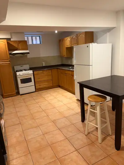 Newly Rennovated 2 Bed Room Bassment Apartment -Utilities Included -1 Parking featuers -Two Bed Room...