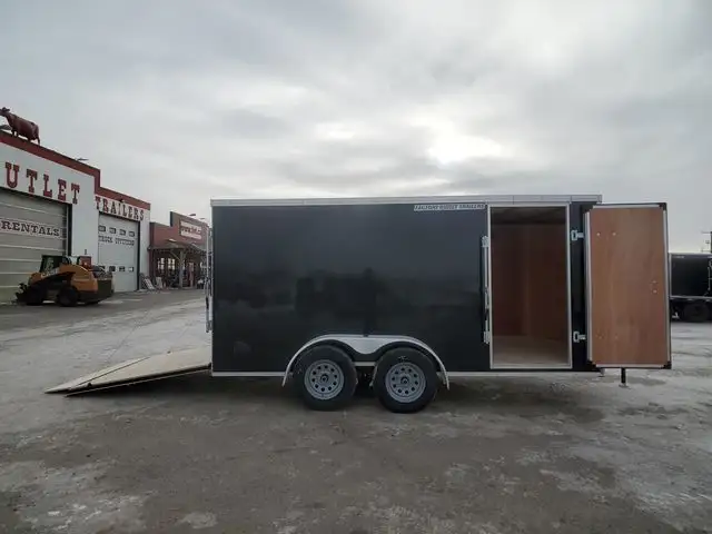2026 FACTORY OUTLET TRAILERS 7x14ft Enclosed Cargo in Cargo & Utility Trailers in Calgary - Image 9