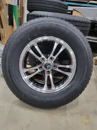 BRAND NEW ALUMINUM TRAILER WHEELS WITH TIRES 205/75R14 FOR SALE