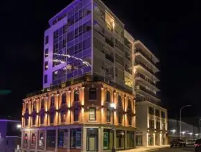 Nestled in the vibrant Entertainment District of downtown Halifax, this superb residence offers unpa...