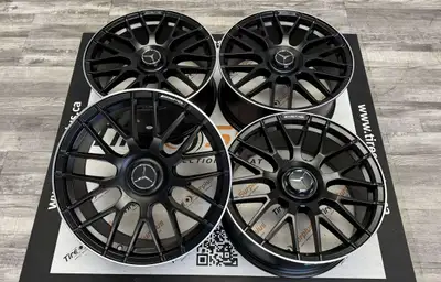 Mercedes Replica M02 Matt Black Wheels Fits Mercedes Cars, GLA, GLB, GLC Wheel Size: 19x8.5J Offset:...