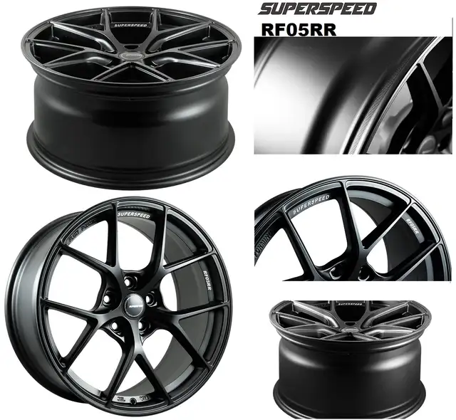 SuperSpeed RF05RR 18 19 20 5x100 5x112 5x114 matt black bronze in Tires & Rims in Markham / York Region - Image 2
