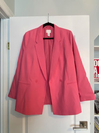 H&M PINK BOYFRIEND BLAZER