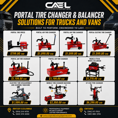 Upgrade your commercial tire service with CAEL Truck Tire Changers & Wheel Balancers, built for truc...
