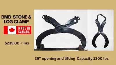 Armour Stone & Log Lifting Clamp For Sale, View more