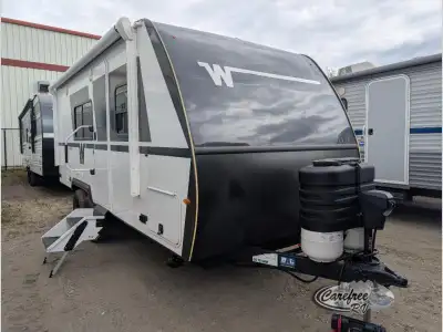 Winnebago Micro Minnie travel trailer 2108TB highlights: Twin Beds with King Conversion Full Rear Ba...