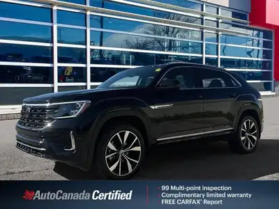 Deep Black Pearl 2024 Volkswagen Atlas Cross Sport Execline AWD, 8-Speed Automatic, 2.0L 4 Cylinder...