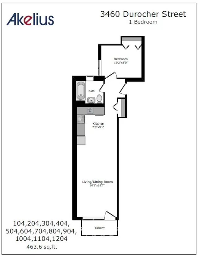 modern one bedroom apartment near McGill - ID 712 in Long Term Rentals in City of Montréal - Image 15