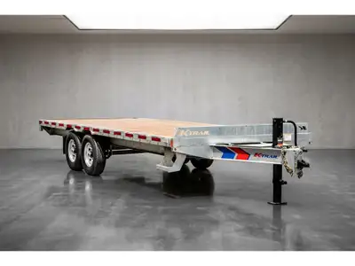 2RYKBPG27TM045995 Remorque K-Trail Deck Over 20-14,, plateforme de 20 pieds offrant un grand espace...