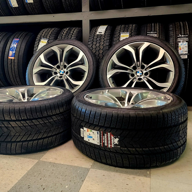 AUTHENTIC ORIGINAL BMW X5 Wheels With Winter Tires | 20" Tires in Tires & Rims in Calgary - Image 3