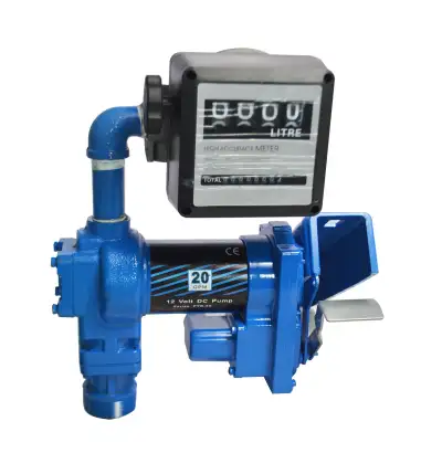 *12V Diesel Gasoline Fuel Transfer Pump w/Oil Meter 025022, View more