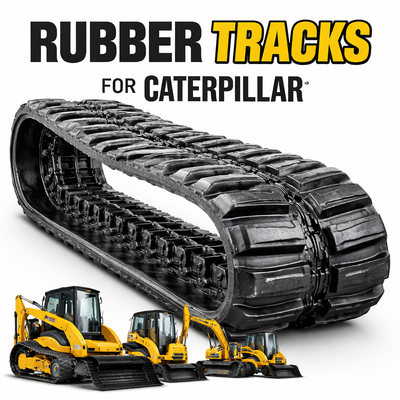 We stock a wide range of High-quality rubber tracks for Caterpillar machines available in many sizes...