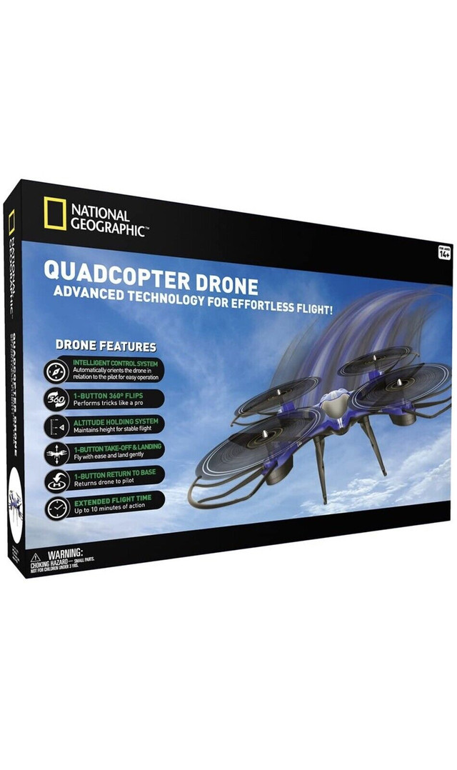 NATIONAL GEOGRAPHIC Quadcopter Drone - With 1-Button Take-Off in Toys & Games in Sarnia