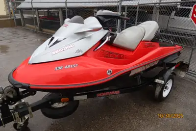 USED 2004 Sea-doo GTX 155 in red/white. This entry level 3-up PWC features the ultra-reliable Rotax...