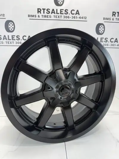 *** FREE SHIPPING *** set of four new 20 inch Fuel Maverick Matte Black Rims -- FITS Dodge Ram 2500...