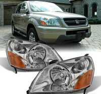 For 2003-2005 Honda Pilot Headlights Headlamps Replacement Pair