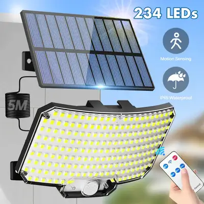 234 LED Solar Motion Sensor Security Light, View more