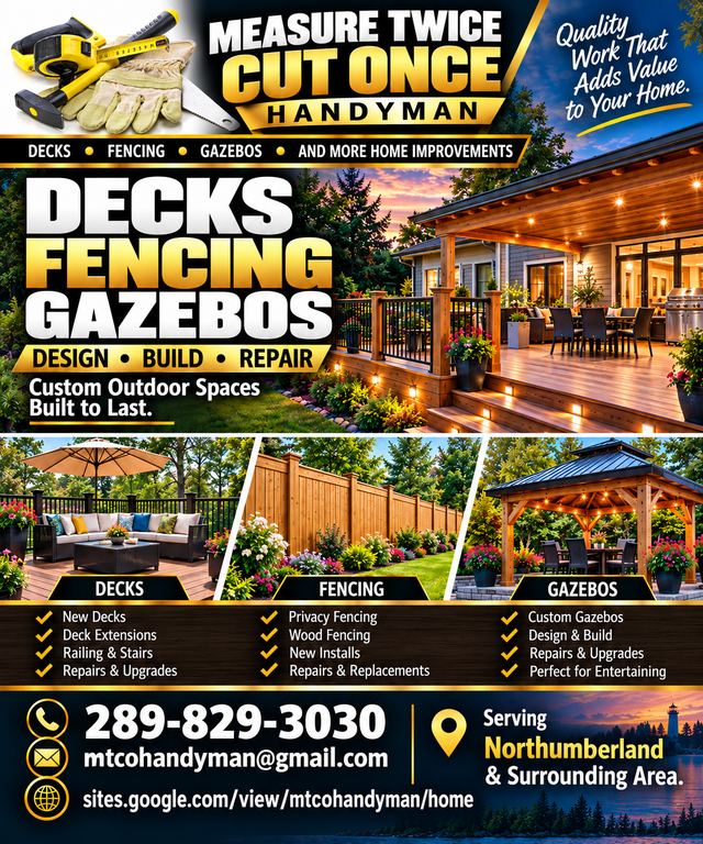 Decks, Sheds, Fences, Gazebos & More