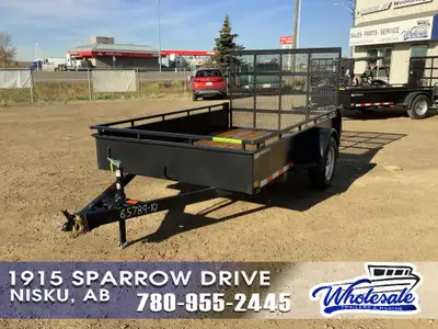 10' SINGLE AXLE UTILITY TRAILER LOCATED IN NISKU,AB MODEL: UT610-3K SIZE: 72in. X 122in. WEIGHT: 1,2...