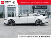 Very Low KM Platinum White Pearl 2025 Honda Accord Hybrid Touring! Navigation / Leather / Sunroof /... (image 3)