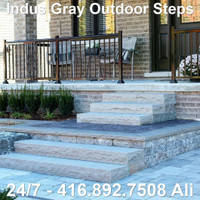 3 4 5 6 7 8 9 10 feet Indus Gray Steps Indus Gray Outdoor Steps
