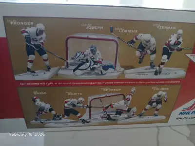 Team Canada Olympic Hockey Figures 2002 by Mcfarlane Sports 2 boxed sets of 4 - Chris Pronger, Curti...