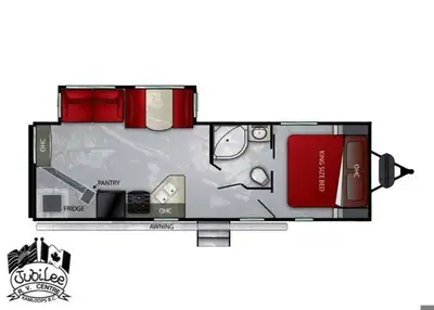 2019 Radiance 26RE Comfort and style meet functionality in this well-equipped travel trailer—perfect...