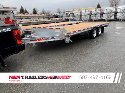 Flatdeck deck over 24ft 102X24 tandem axle deck over DO24G14K ramps flatbed 102X24FT galvanized deck...