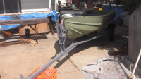 NICE 12 FT ALUMINUM BOAT AND NICE TRAILER