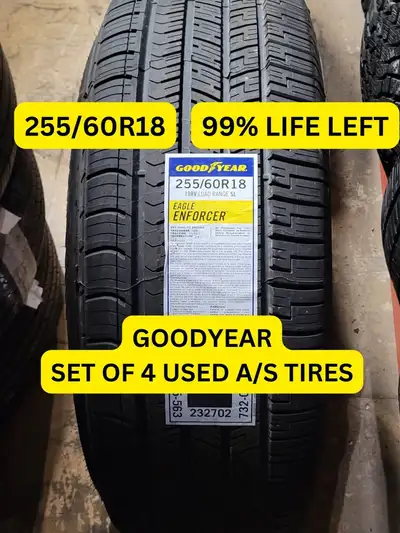 FREE INSTALLATION AND BALANCING ON USED TIRES WITH A PURCHASE! NO DISPOSAL! NO OTHER HIDDEN FEES! AL...