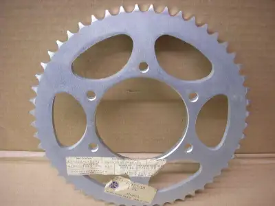 NOS Yamaha rear sprocket # 2j5-25453-10 53t correct for 1978 and 1979 YZ 80 can be shipped at buyers...
