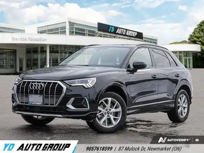 2022 Audi Q3 Komfort LOW KM!!! CLEAN CARFAX!!! Heated Seats Carplay Bluetooth Navi Parking Sensors B...