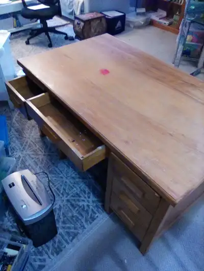 Solid wooden desk, View more