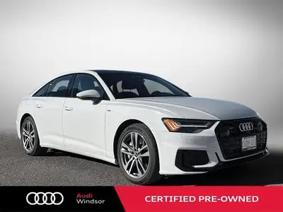Audi Windsor Service Loaner Opportunity. Only 10,350 kilometers! *This Audi A6 Sedan in Glacier Whit...