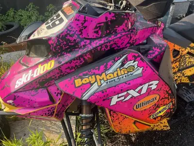 Bay Marine Sales 2023 Skidoo 600 RS Race sled only 94 miles, comes with stock ski's 2023 Skidoo 600...