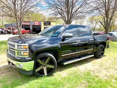 Ultra Clean 2015 CHEVROLET SILVERADO LTZ CREW BLACK STALLION SILVERADO Black on black on black, Only...