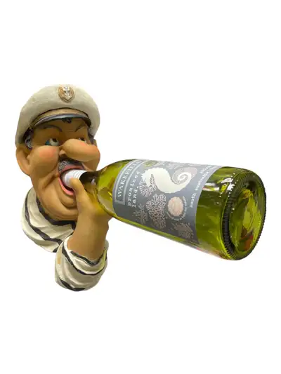 Captain Sailor Wine Bottle Holder Nautical Decor, View more