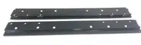 Fifth wheel hitch rails runs parallel to frame 38" long