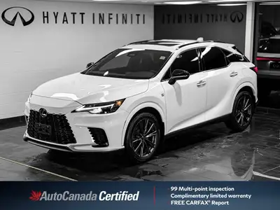 With only 30,00kms, the 2023 Lexus RX 350 marks the debut of the fifth-generation redesign, moving t...