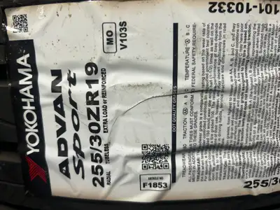 These NEW Yokohama Advan Sport are TOP-LINE Summer tires. And the price you will not beat. 255 30 19...